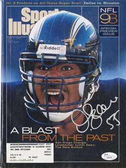 Junior Seau Autographed 1993 Sports Illustrated Magazine